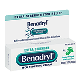 Benadryl  extra strength itch stopping cream Left Picture